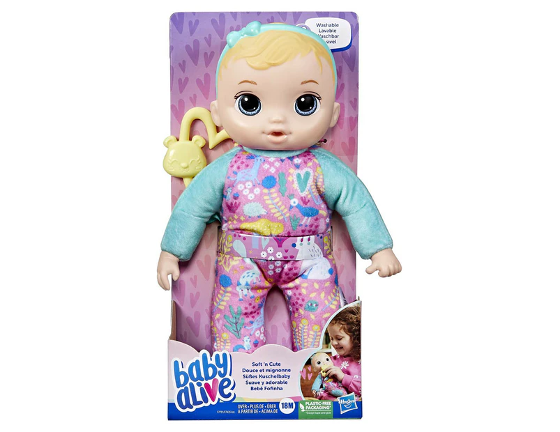 Baby Alive Soft N Cute Baby Doll Blonde Catch .nz