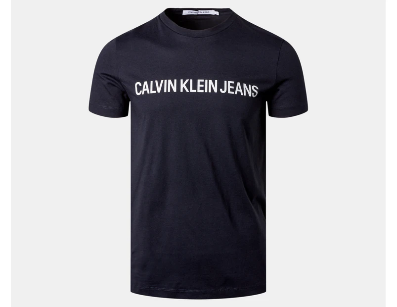 Calvin Klein Jeans Men's DC Core Institutional Logo Tee / T-Shirt / Tshirt - Night Sky