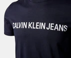 Calvin Klein Jeans Men's DC Core Institutional Logo Tee / T-Shirt / Tshirt - Night Sky