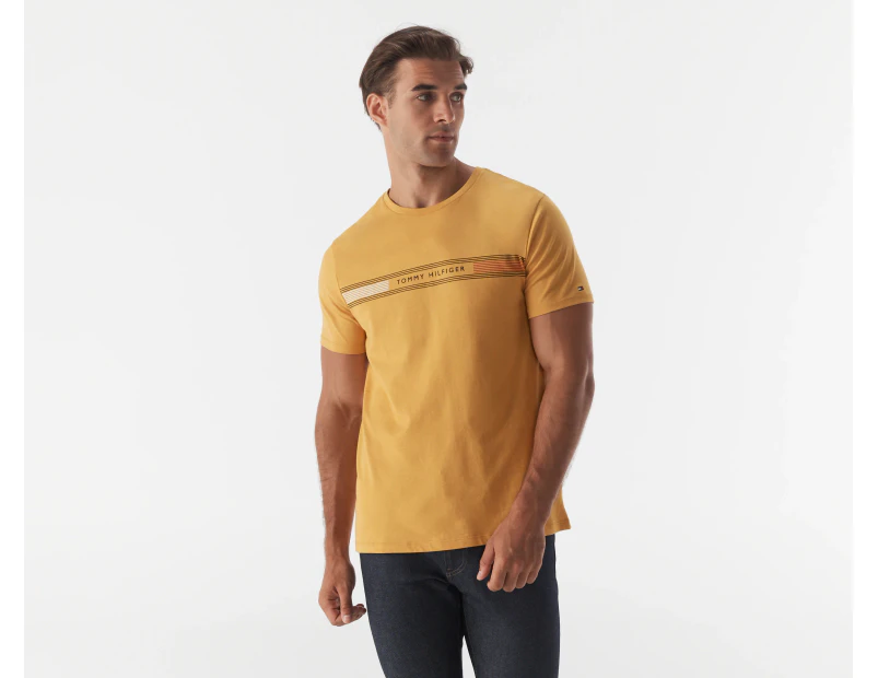 Tommy Hilfiger Men's Paul Tee / T-Shirt / Tshirt -  Mustard