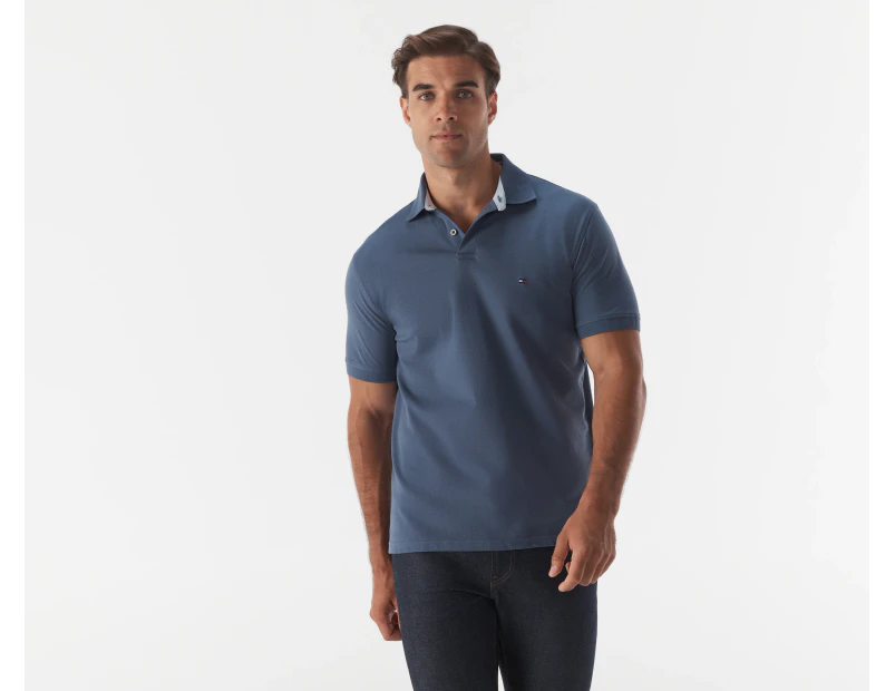 Tommy Hilfiger Men's Stretch Regular Fit Polo Shirt - Bank Blue