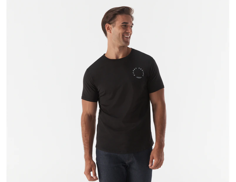 Silent Theory Men's Hidden Agenda Tee / T-Shirt / Tshirt - Washed Black