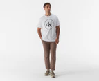 Calvin Klein Men's Monogram Circle Logo Tee / T-Shirt / Tshirt - Brilliant White