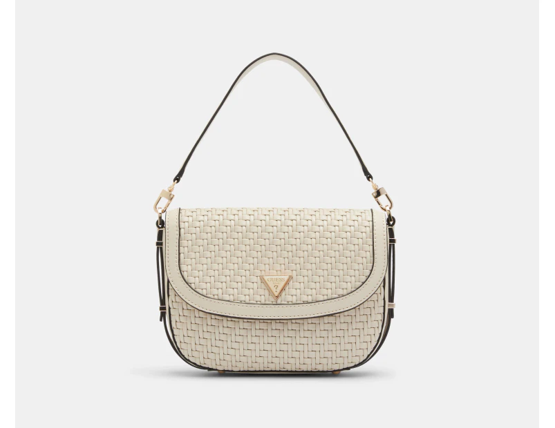 GUESS Murielle Flap Shoulder Bag - Bone