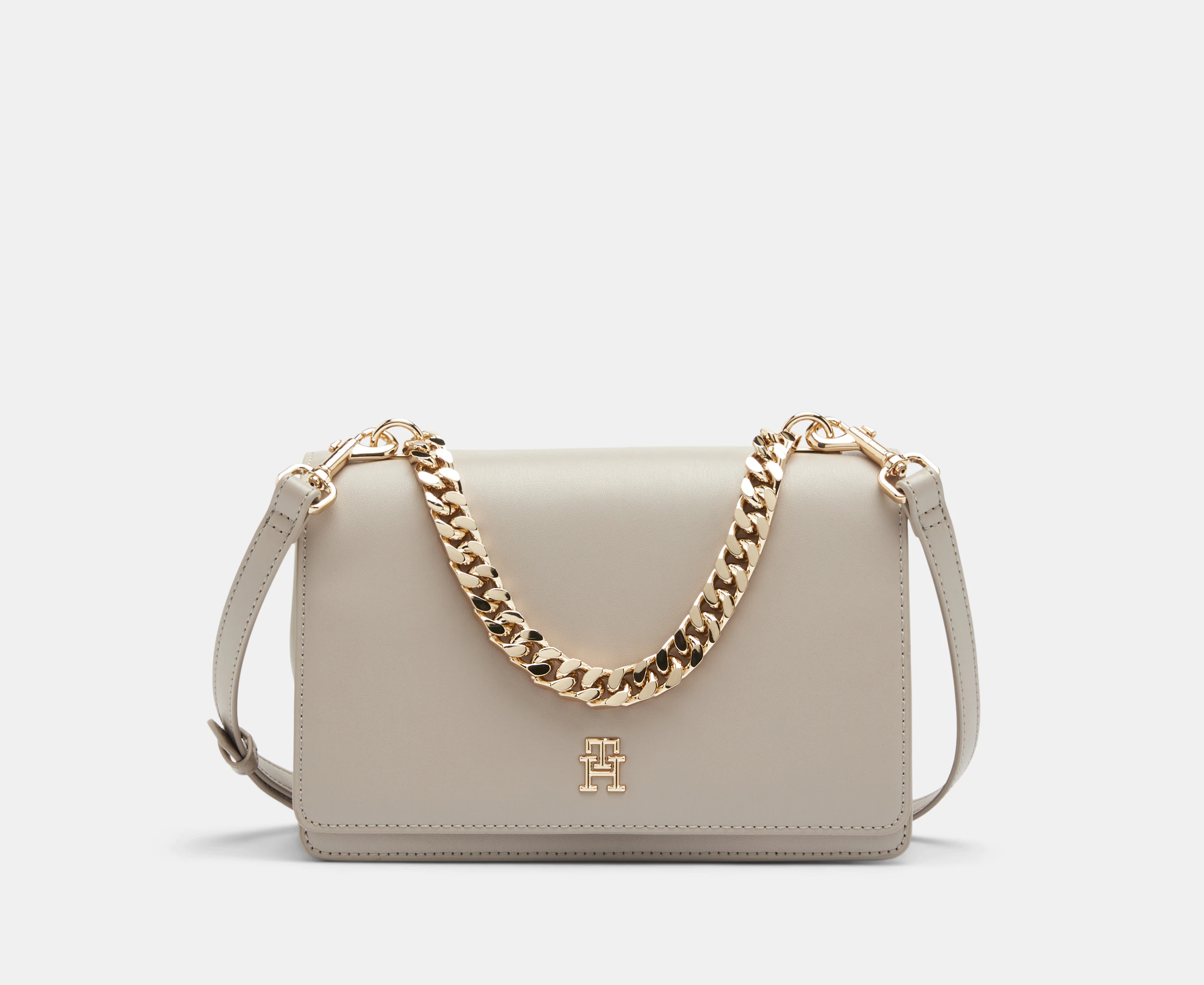 Tommy Hilfiger Refined Medium Crossover Bag - Smooth Taupe