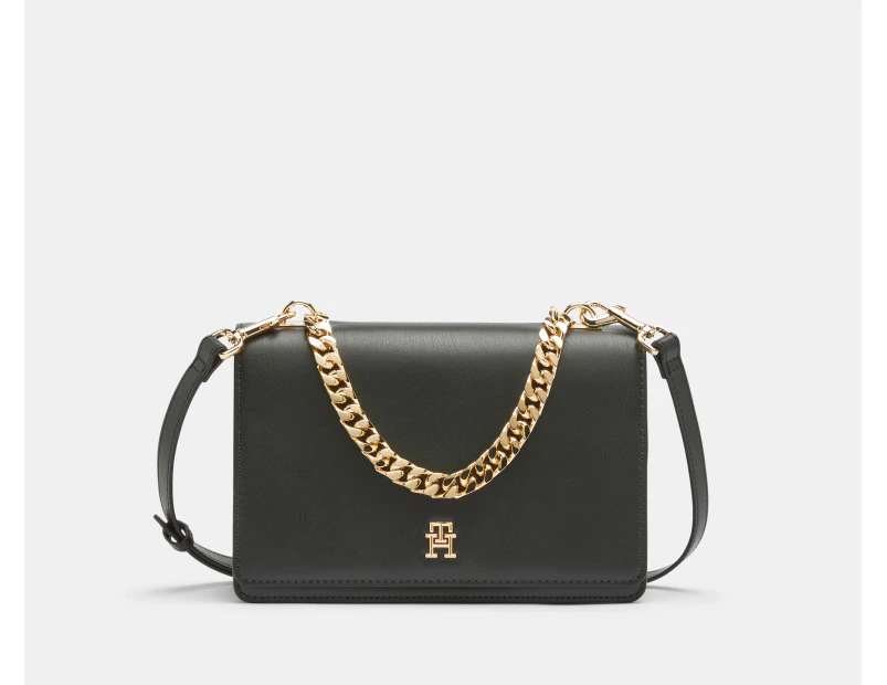 Tommy Hilfiger Refined Medium Crossover Bag - Black