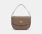 GUESS Murielle Flap Shoulder Bag - Dark Taupe