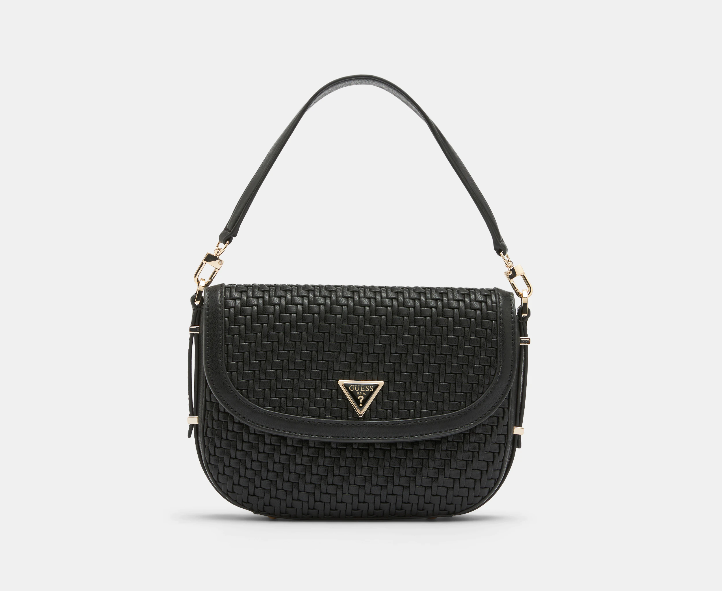 GUESS Murielle Flap Shoulder Bag - Black