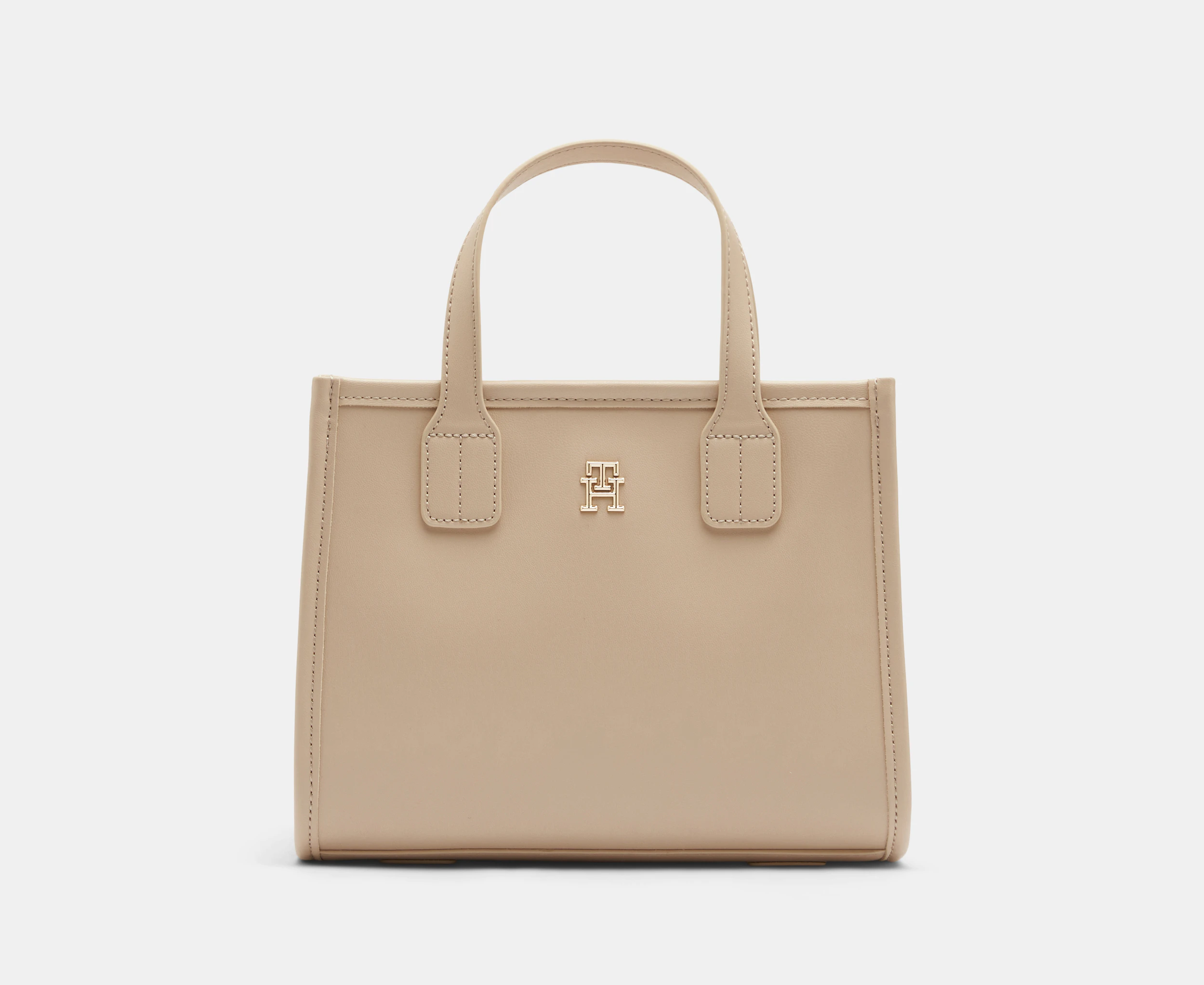 Tommy Hilfiger City Small Tote Bag - White Clay