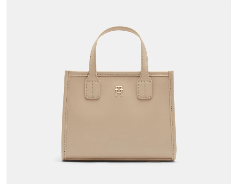 Tommy Hilfiger City Small Tote Bag - White Clay