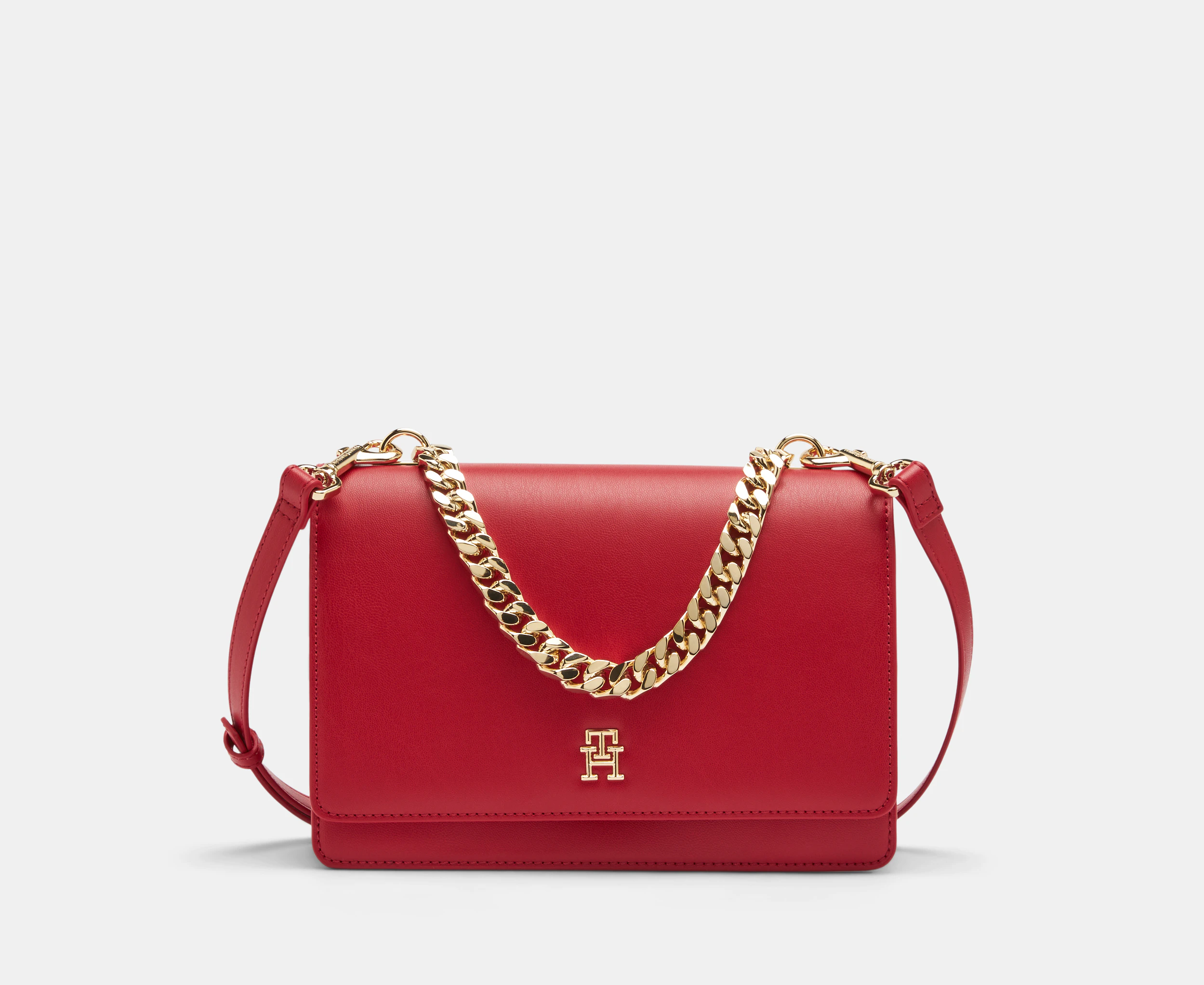 Tommy Hilfiger Refined Medium Crossover Bag - Peppermint Red