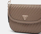 GUESS Murielle Flap Shoulder Bag - Dark Taupe