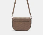 GUESS Murielle Flap Shoulder Bag - Dark Taupe