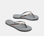 Havaianas Women's You Metallic Thongs - Grey Steel/Graphite