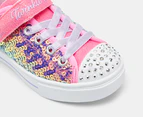 Skechers Girls' Twinkle Toes: Twinkle Sparks Sequin Party Light-Up Sneakers - Pink/Multi