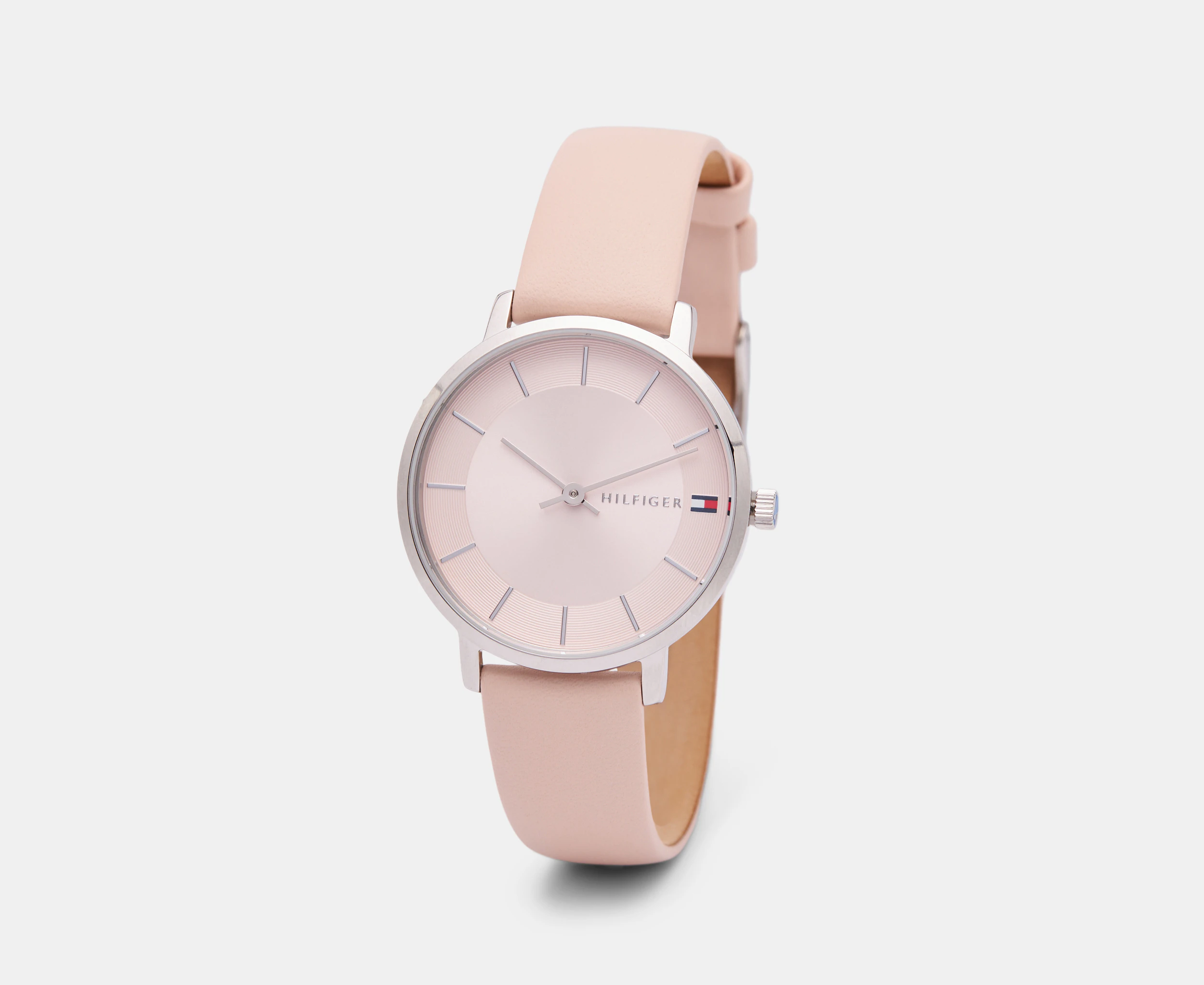 Tommy Hilfiger Women's 34mm Pippa Leather Watch - Blush/Silver