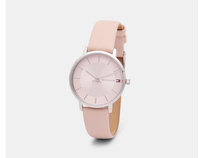 Tommy Hilfiger Women's 34mm Pippa Leather Watch - Blush/Silver