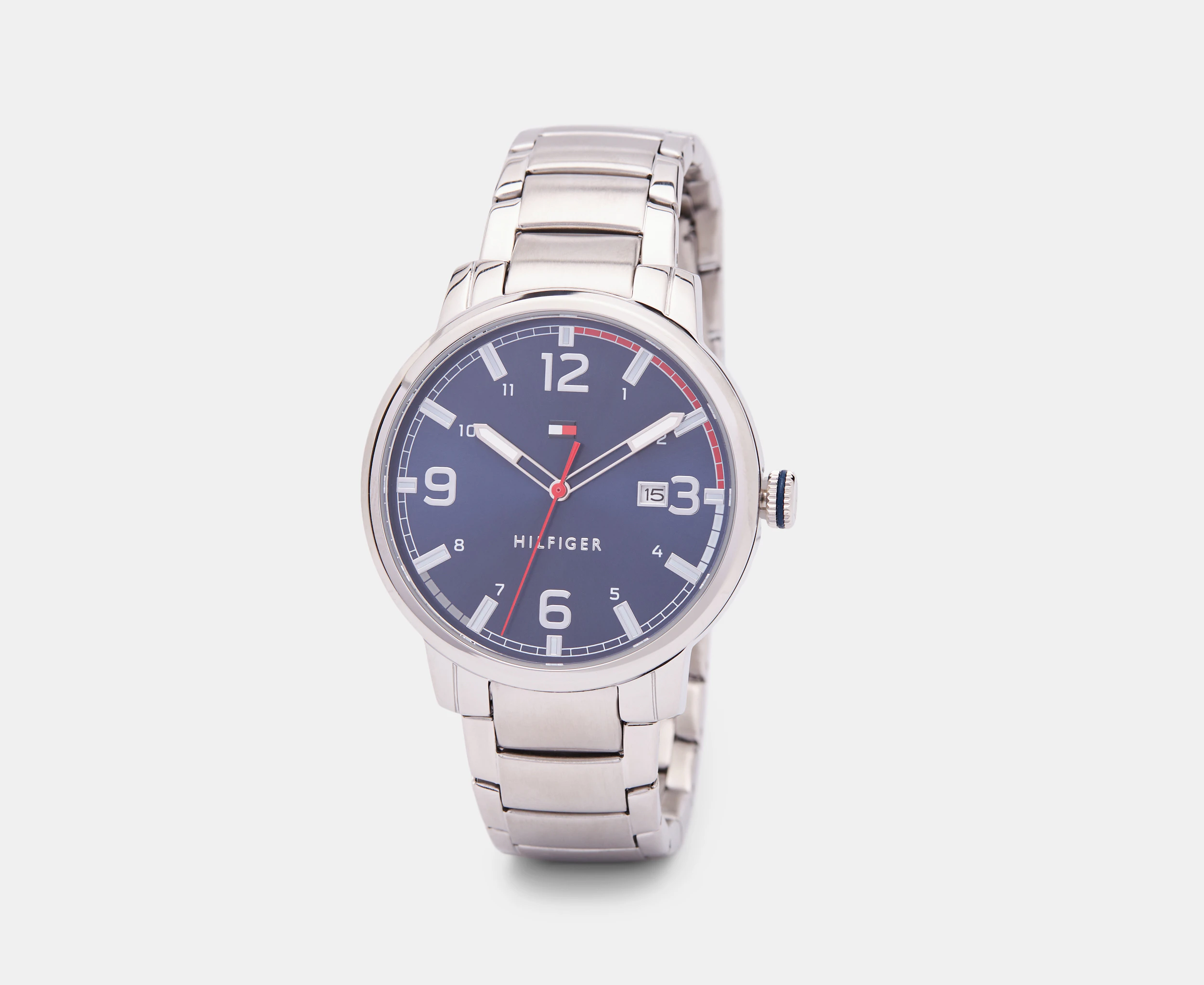 Tommy Hilfiger Men's 44mm TH Essentials Stainless Steel Watch - Blue/Silver