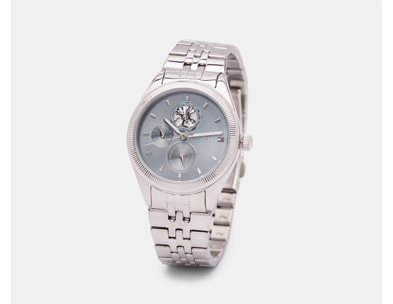 Tommy Hilfiger Women's 36mm Monica Stainless Steel Watch - Silver/Blue