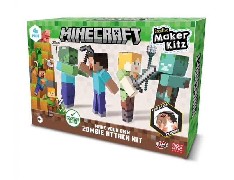 Minecraft Make Your Own Zombie Attack Kit Creative Maker Kitz Toy