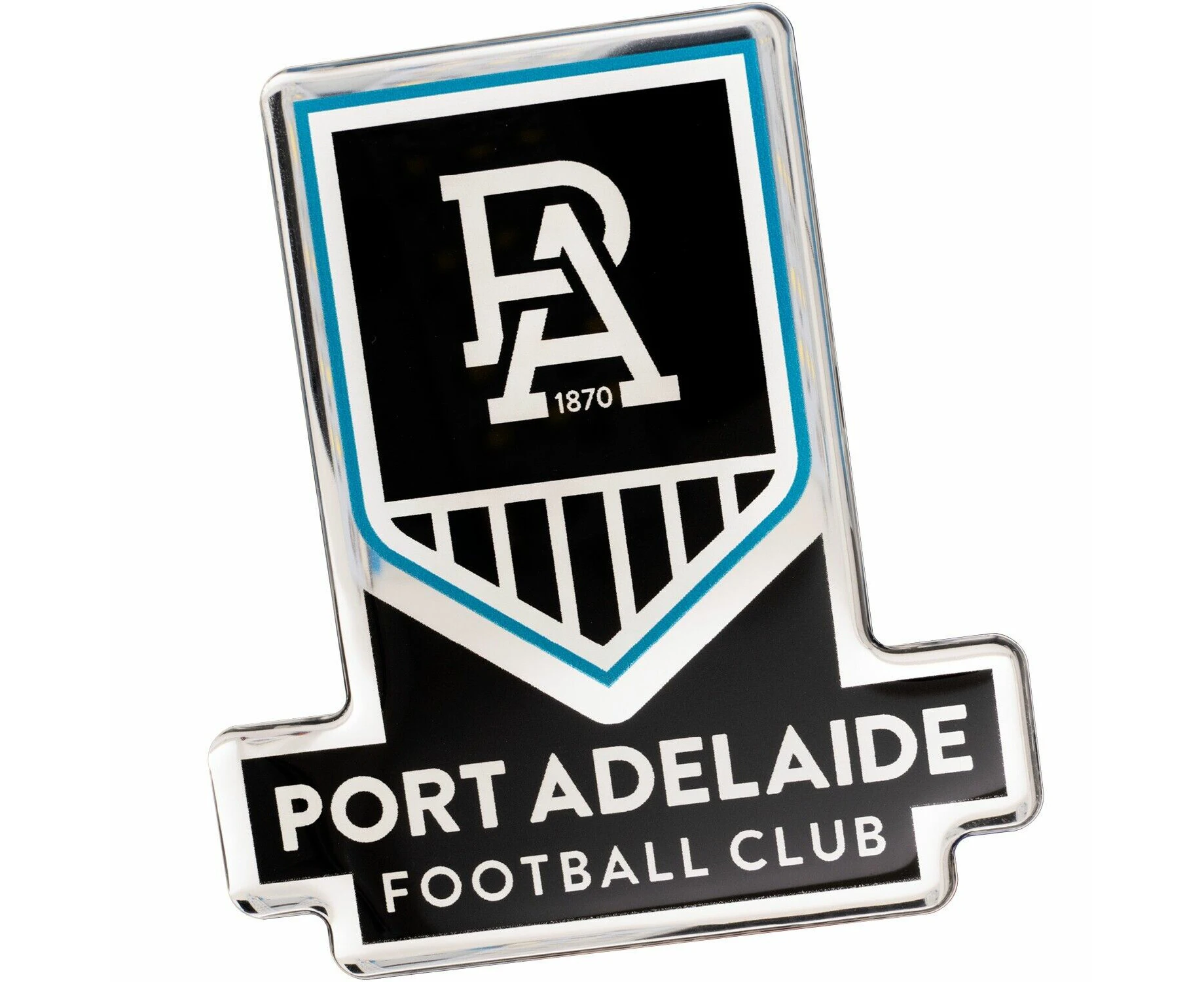 AFL Logo Emblem - Port Adelaide Power - Supporter Car Badge