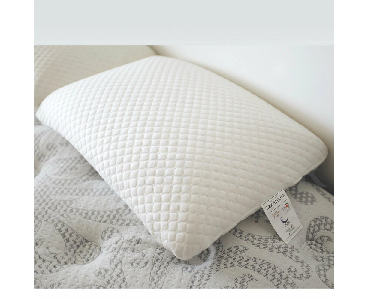 Zzz Atelier Twin Pack 100% Natural Latex Pillow with Removable Cover