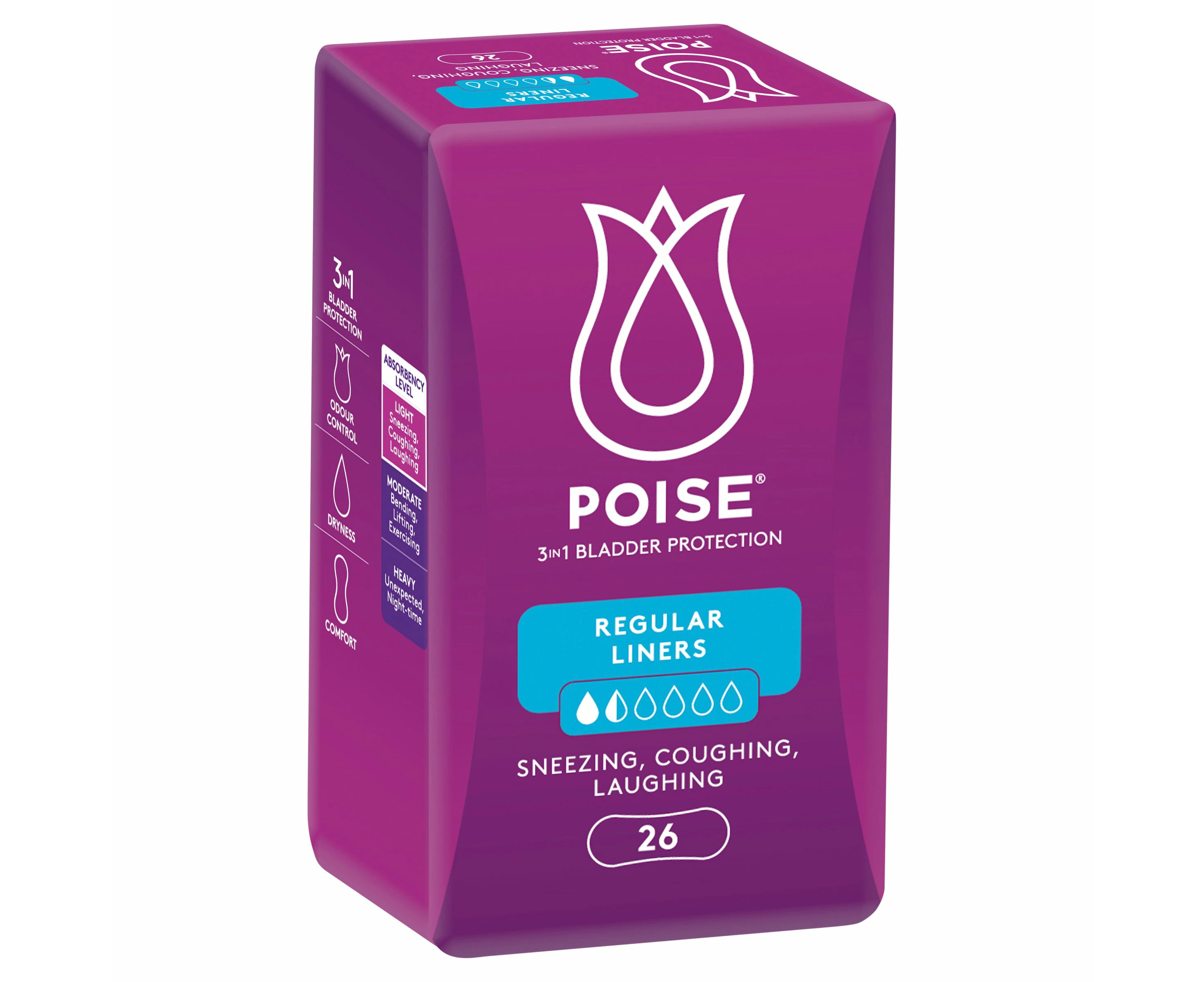 Poise Regular Liner 26pk