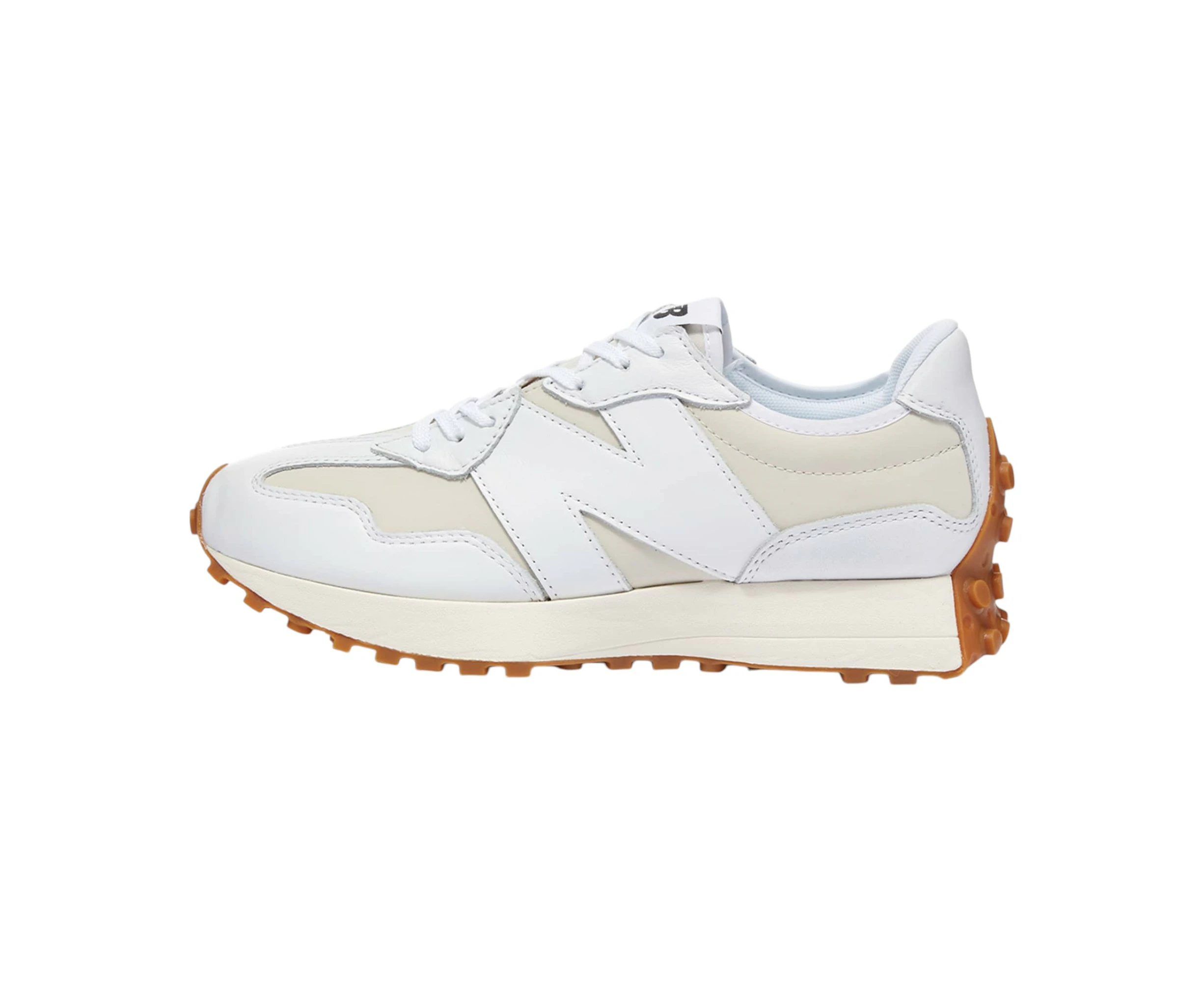 Womens New Balance 327 White Moonbeam Athletic Shoes