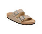 Mens Birkenstock Arizona Desert Dust Espresso/ Grey Taupe Slip On Sandals Synthetic