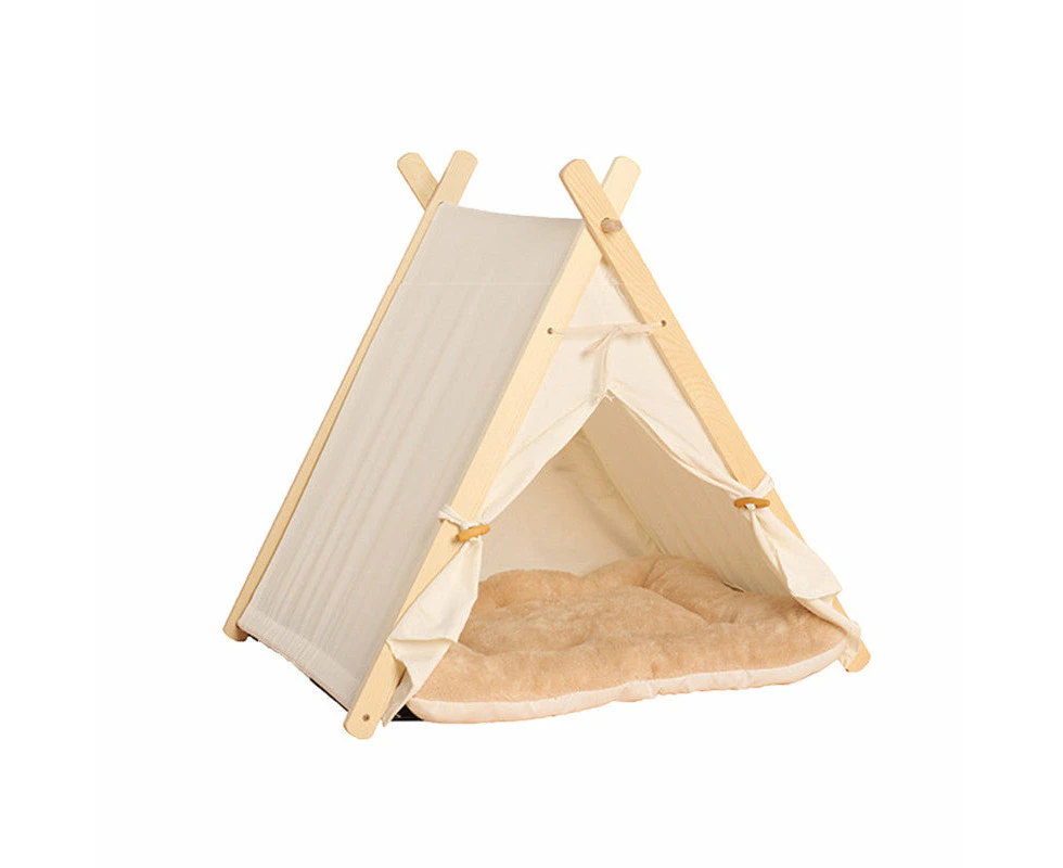 Pets Teepee Dogs Tent Removable And Washable Cats Tents Dog Cat Bed With Cushion