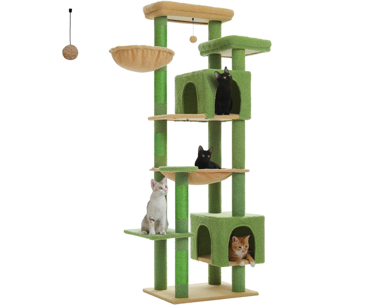 PAWZ Road Cactus Cat Tree Tower Scratching Post Scratcher Condo House Furniture 175cm