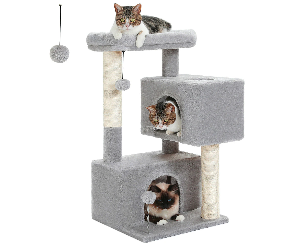 PAWZ Road Cat Tree Tower Scratching Post Scratcher with Large Condo House Beds Furniture