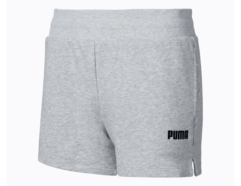 Puma Women's Essential Sweat Shorts - Light Grey Heather