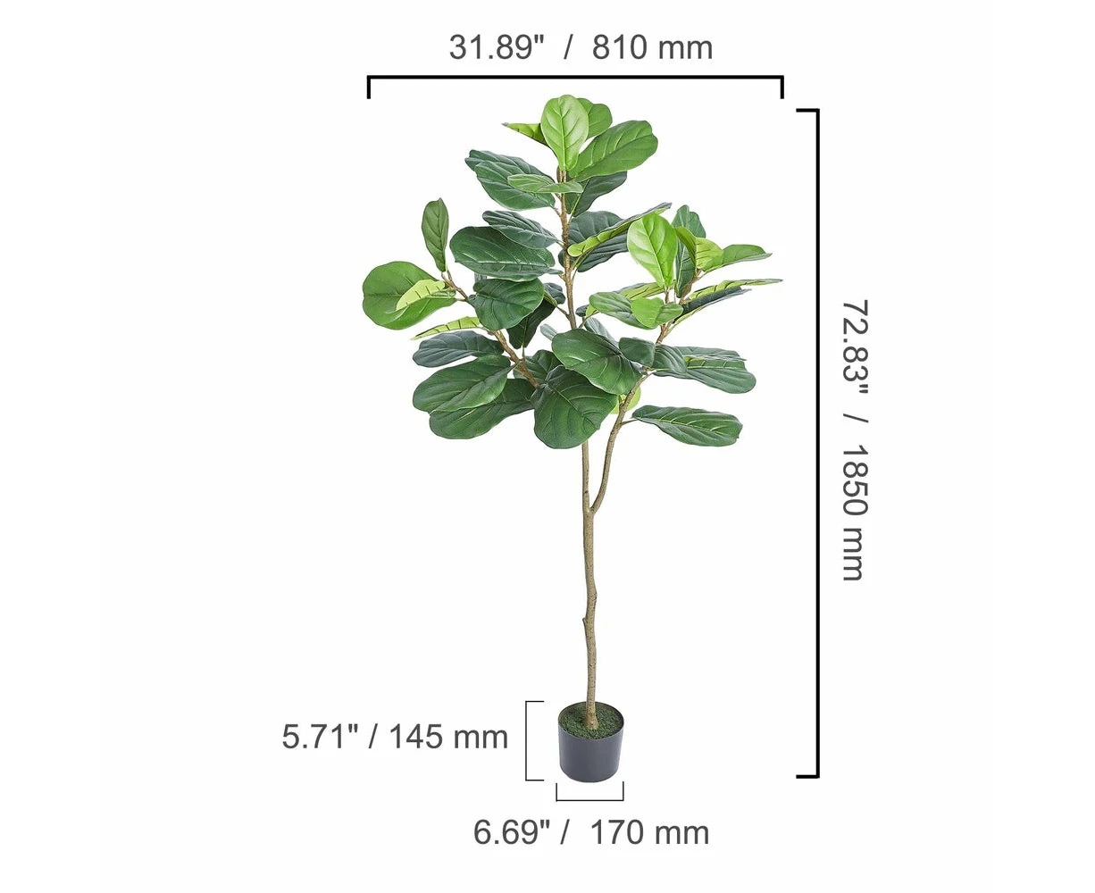 Artificial Olive Tree 185 cm Tall Faux Plant PE Material with Anti-Tip Protection