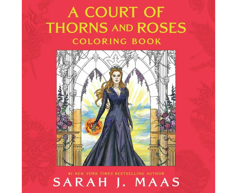 A Court of Thorns and Roses Coloring Book by Sarah J. Maas - Book