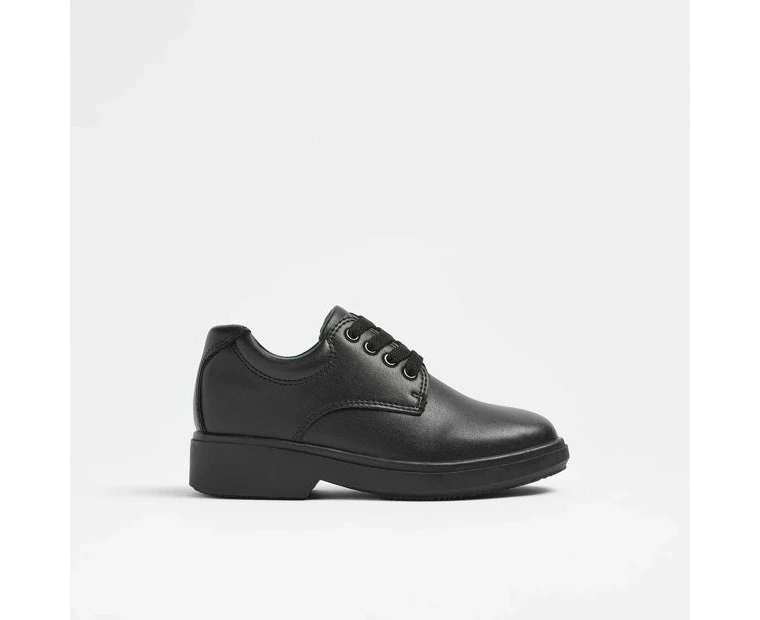 Gro-Shu Junior Leather Lace Up School Shoes