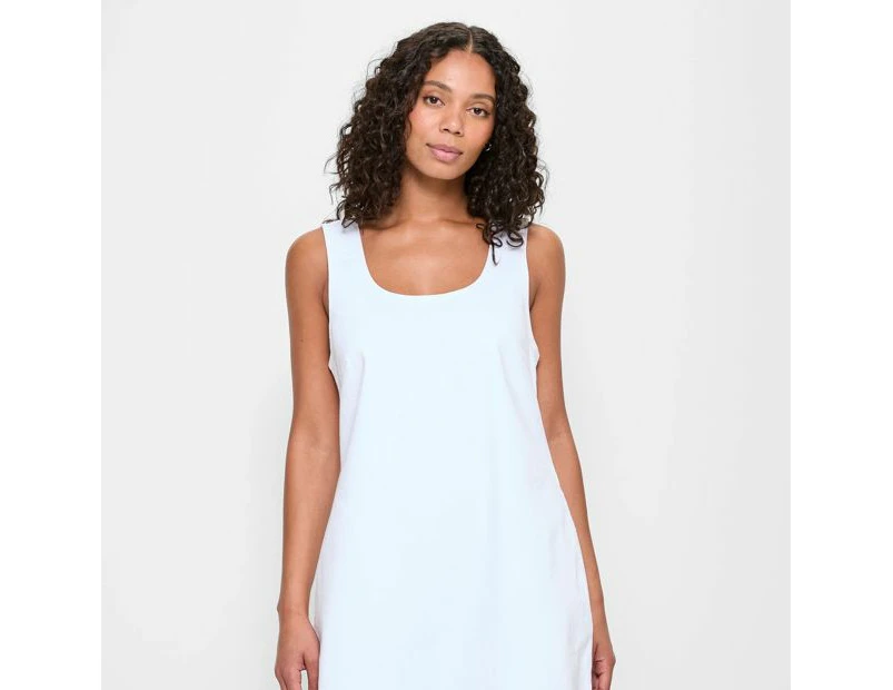 Target Denim Scoop Neck Shift Dress