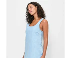 Target Scoop Neck Denim Shift Dress