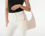 Tony Bianco Mat Hobo Shoulder Bag - Parchment