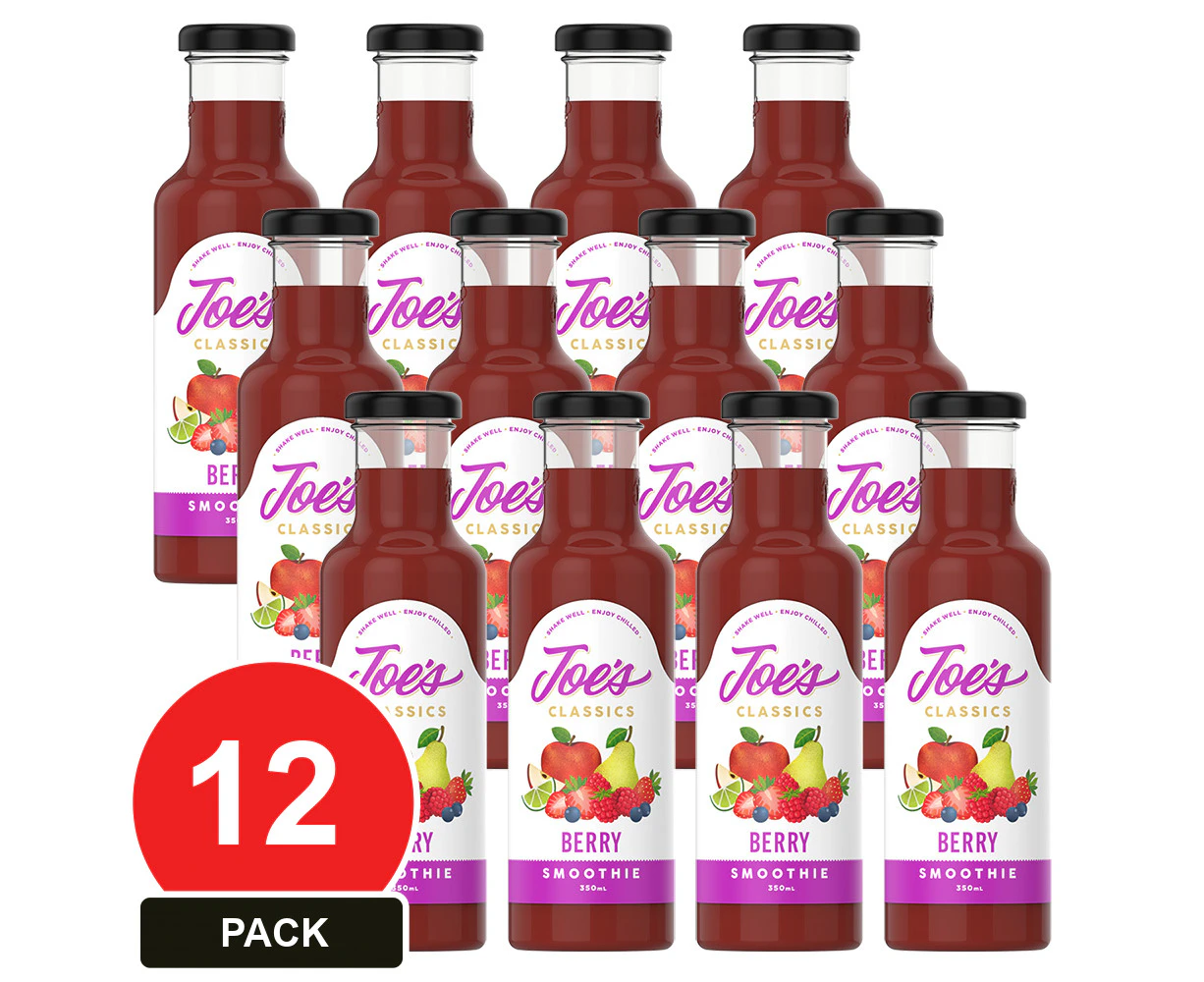 12 Pack, Joe's Classics 350ml Berry Smoothie