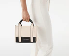 Tony Bianco Liliana Structured Tote Bag - Parchment/Midnight