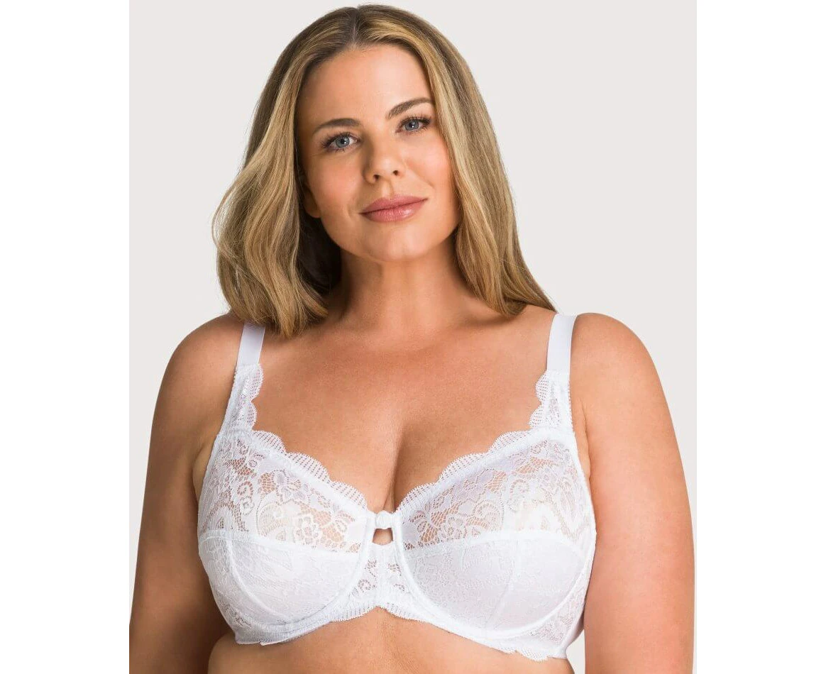 Ava & Audrey Lucille Lace Underwired Full Cup Bra - White
