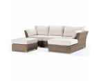 Coco Lounge - Package A - Modular Outdoor Chaise Lounge - Outdoor Lounges - Brushed Wheat