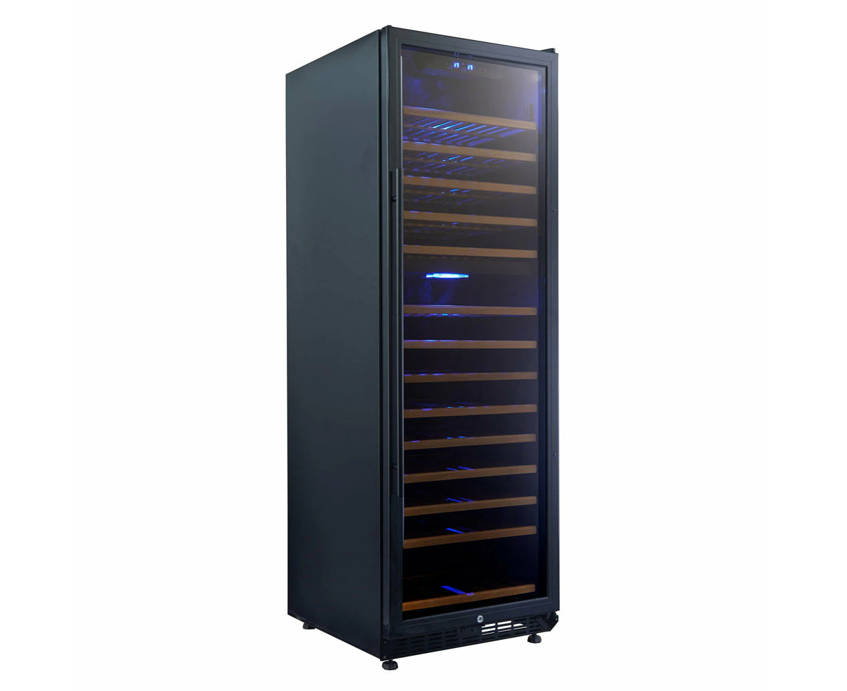 Smart 440L Dual Zone Freestanding Wine Fridge in Black Door Trim (SMAWC168DN)