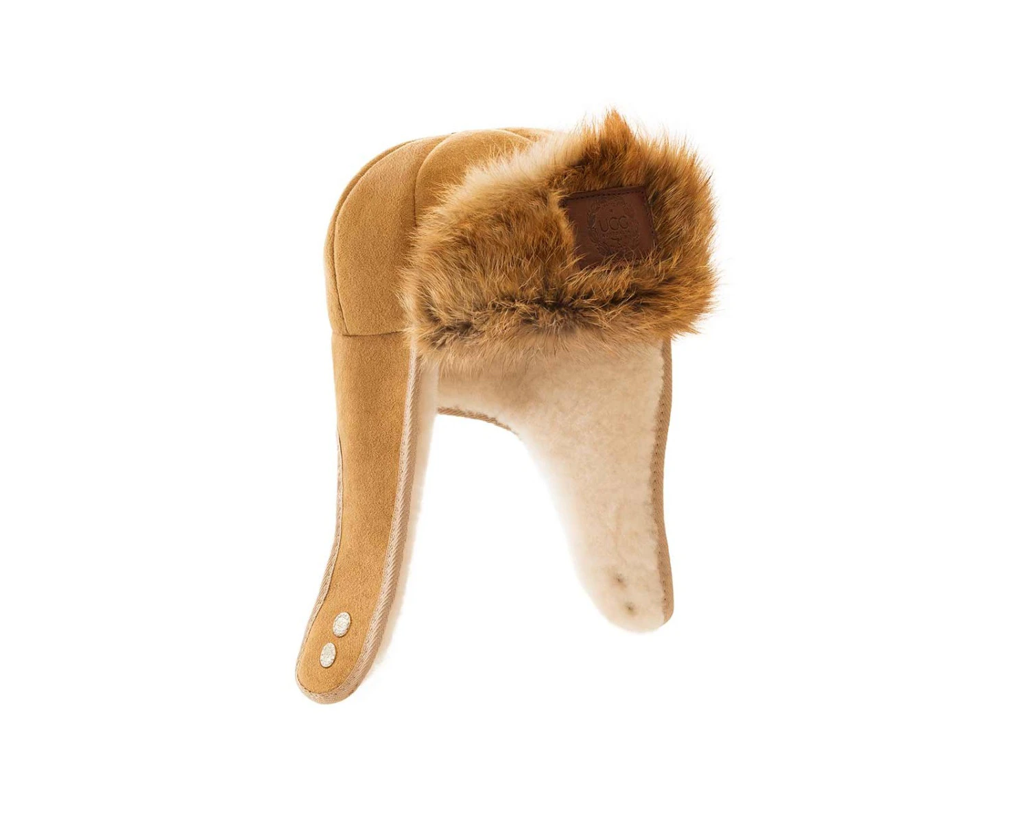 UGG Australia Roman Fox Hat - Chestnut