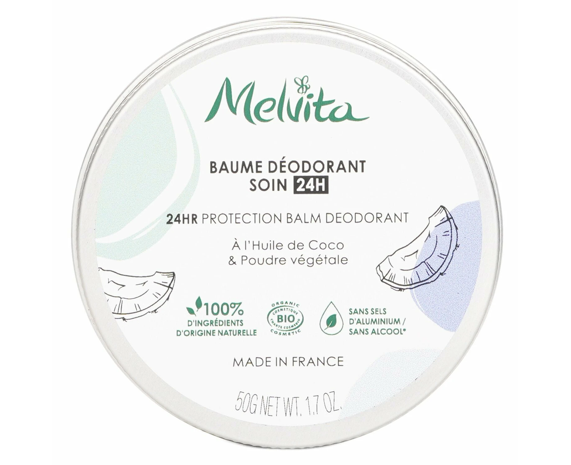 Melvita 24H Protection Balm Deodorant  50g