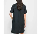 Target European Linen Mini Shirt Dress