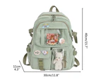 Kawaii Backpack Large Capacity Cute Bear Accessories Backpack for School Multi Pocket Japanese School Bag for Teen Girls