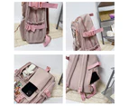 Kawaii Backpack Large Capacity Cute Bear Accessories Backpack for School Multi Pocket Japanese School Bag for Teen Girls