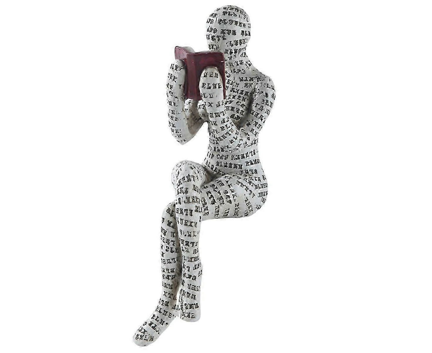 Home Decor Pulp Reading Women Statue Aesthetic Sculpture Room Decor Modern Abstract Decoration on Shelf Table D